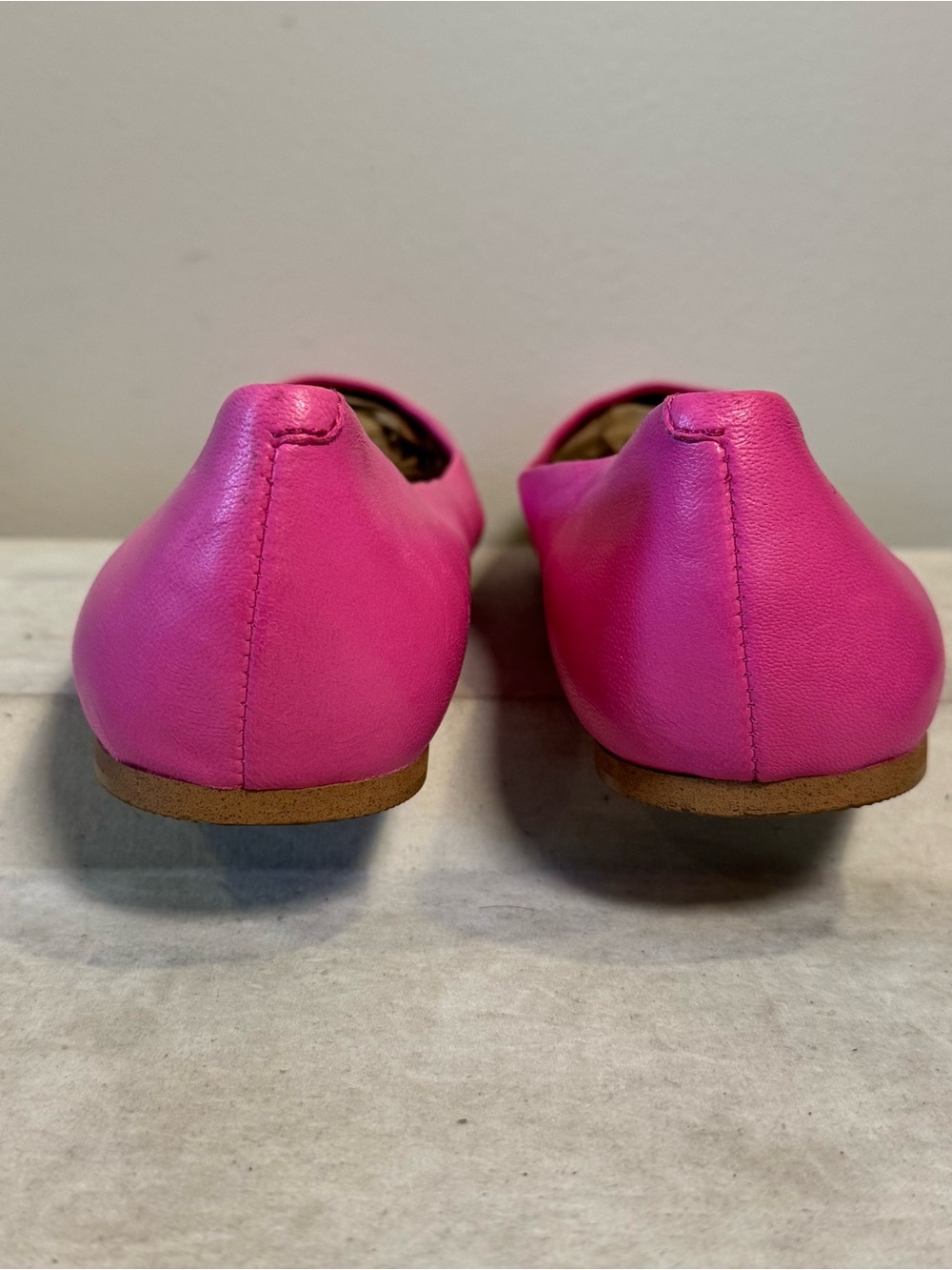 Franco Sarto Women’s Pink Leather Square-Toe Ballet Flats, NWOT, size 7.5 - Picture 7 of 7